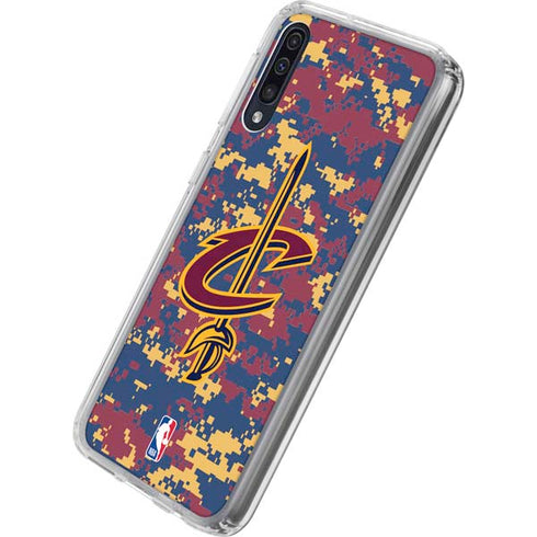 NBA Cleveland Cavaliers Digi Camo Galaxy A50 Clear Case