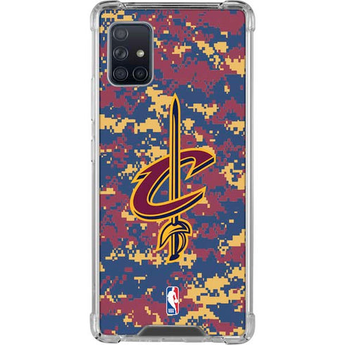 NBA Cleveland Cavaliers Digi Camo Galaxy A51 5G Clear Case