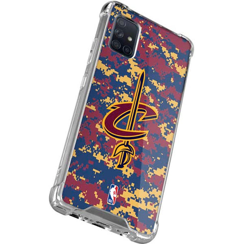 NBA Cleveland Cavaliers Digi Camo Galaxy A51 5G Clear Case