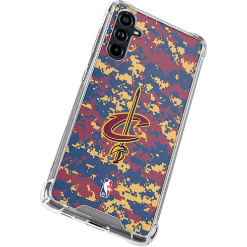 NBA Cleveland Cavaliers Digi Camo Galaxy A54 5G Clear Case