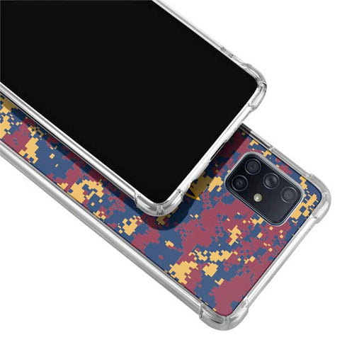 NBA Cleveland Cavaliers Digi Camo Galaxy A71 5G Clear Case