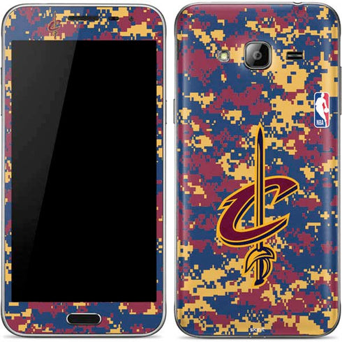 NBA Cleveland Cavaliers Digi Camo Galaxy J3 Skin
