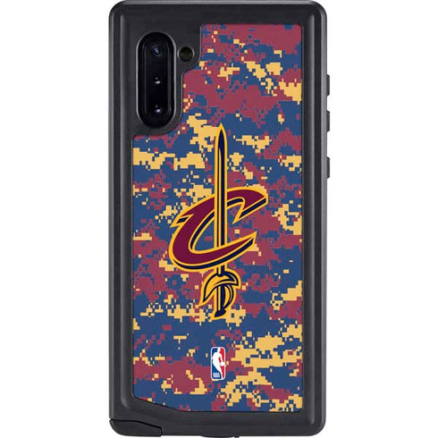 NBA Cleveland Cavaliers Digi Camo Galaxy Note 10 Waterproof Case