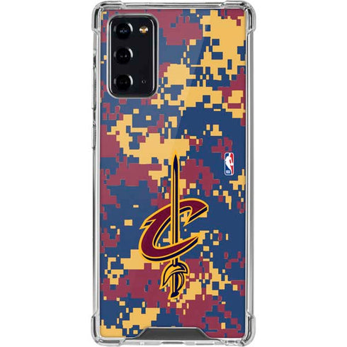 NBA Cleveland Cavaliers Digi Camo Galaxy Note20 5G Clear Case