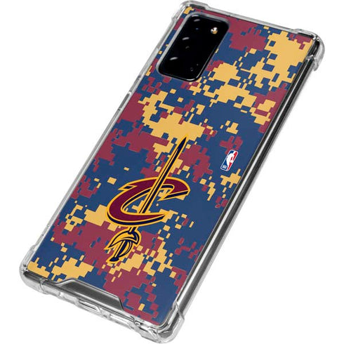 NBA Cleveland Cavaliers Digi Camo Galaxy Note20 5G Clear Case