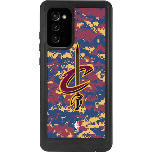 NBA Cleveland Cavaliers Digi Camo Galaxy Note20 5G Waterproof Case