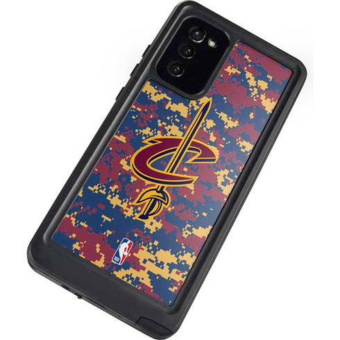 NBA Cleveland Cavaliers Digi Camo Galaxy Note20 5G Waterproof Case