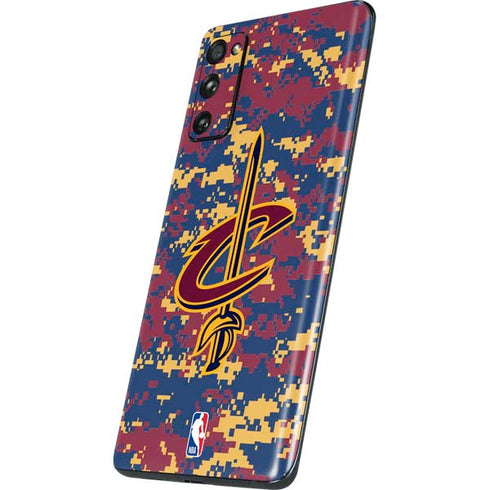 NBA Cleveland Cavaliers Digi Camo Galaxy S20 Fan Edition Skin