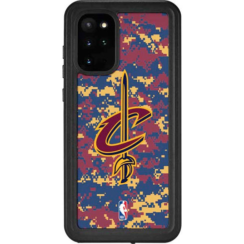 NBA Cleveland Cavaliers Digi Camo Galaxy S20 Plus Waterproof Case