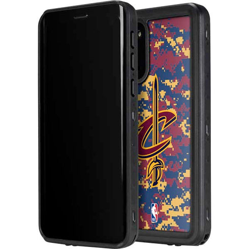 NBA Cleveland Cavaliers Digi Camo Galaxy S20 Plus Waterproof Case