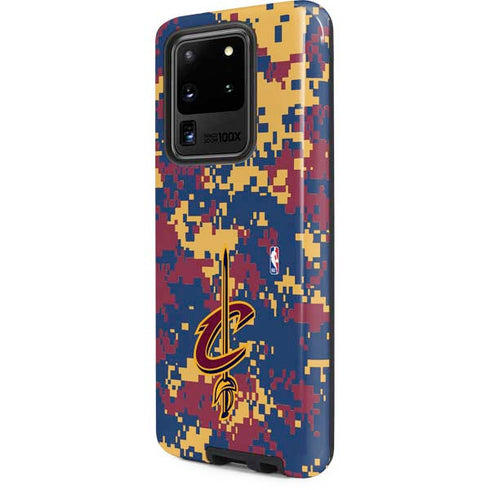 NBA Cleveland Cavaliers Digi Camo Galaxy S20 Ultra 5G Pro Case