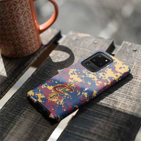 NBA Cleveland Cavaliers Digi Camo Galaxy S20 Ultra 5G Pro Case