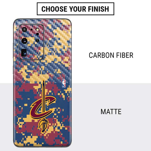 NBA Cleveland Cavaliers Digi Camo Galaxy S20 Ultra 5G Skin