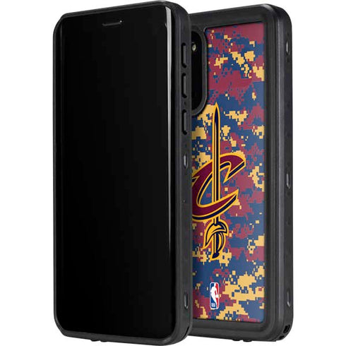 NBA Cleveland Cavaliers Digi Camo Galaxy S20 Waterproof Case
