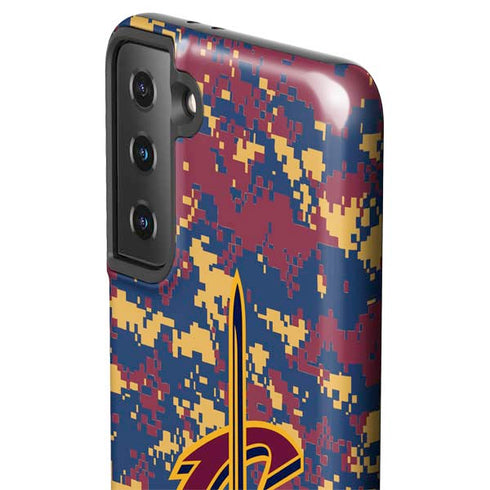 NBA Cleveland Cavaliers Digi Camo Galaxy S21 Plus 5G Pro Case