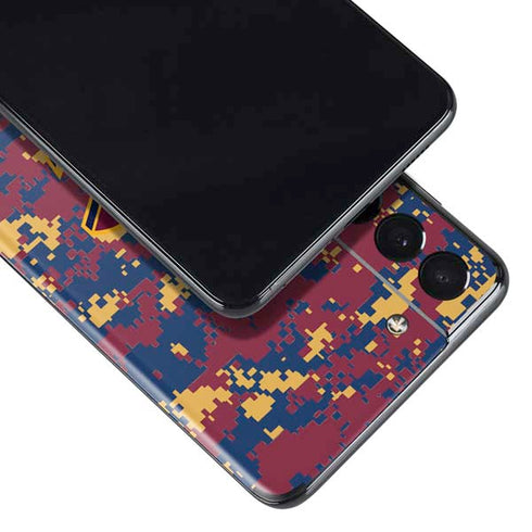 NBA Cleveland Cavaliers Digi Camo Galaxy S21 Plus 5G Skin