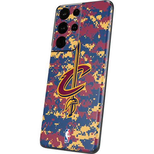 NBA Cleveland Cavaliers Digi Camo Galaxy S21 Ultra 5G Skin