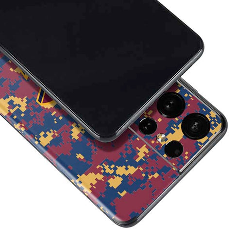 NBA Cleveland Cavaliers Digi Camo Galaxy S21 Ultra 5G Skin