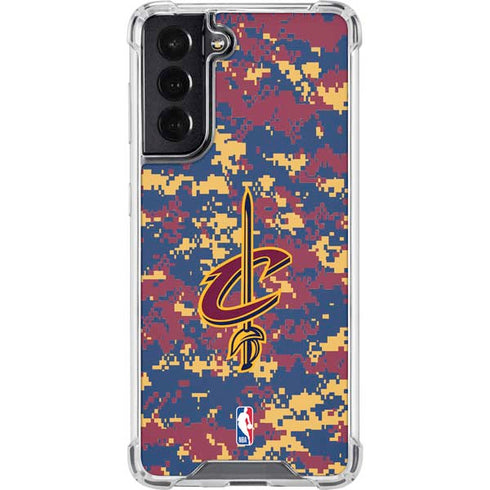 NBA Cleveland Cavaliers Digi Camo Galaxy S22 Clear Case