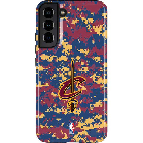 NBA Cleveland Cavaliers Digi Camo Galaxy S22 Plus Pro Case