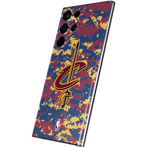 NBA Cleveland Cavaliers Digi Camo Galaxy S22 Ultra Skin