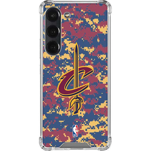 NBA Cleveland Cavaliers Digi Camo Galaxy S23 Clear Case