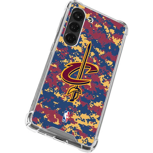 NBA Cleveland Cavaliers Digi Camo Galaxy S23 Clear Case