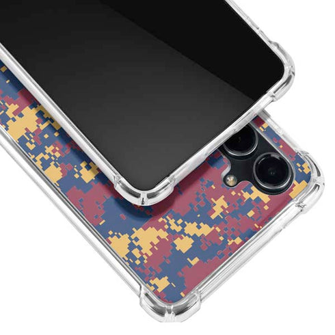 NBA Cleveland Cavaliers Digi Camo Galaxy S23 FE Clear Case