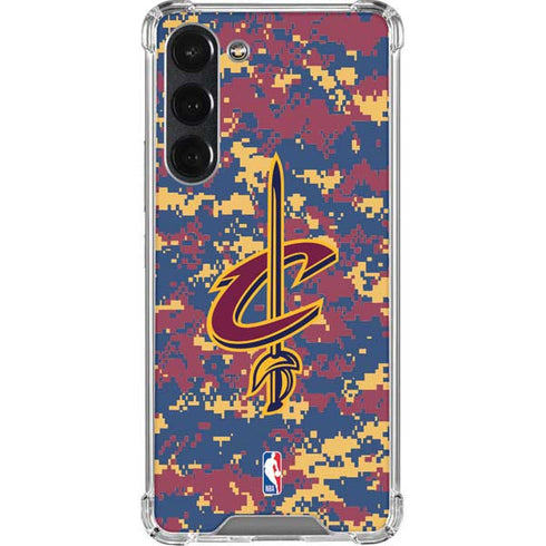 NBA Cleveland Cavaliers Digi Camo Galaxy S23 Plus Clear Case
