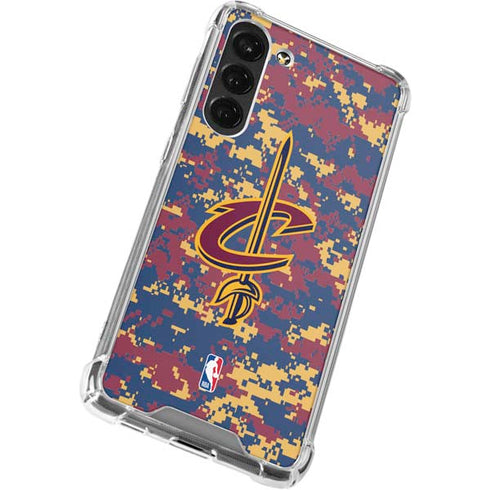 NBA Cleveland Cavaliers Digi Camo Galaxy S23 Plus Clear Case