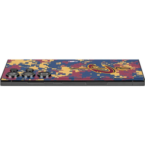 NBA Cleveland Cavaliers Digi Camo Galaxy S23 Ultra Skin