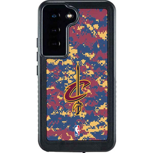 NBA Cleveland Cavaliers Digi Camo Galaxy S23 Waterproof Case