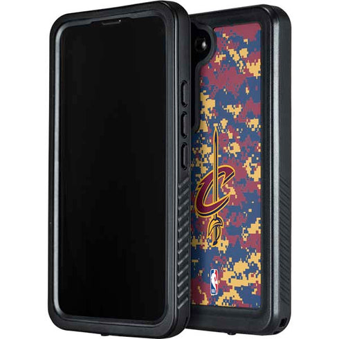NBA Cleveland Cavaliers Digi Camo Galaxy S23 Waterproof Case