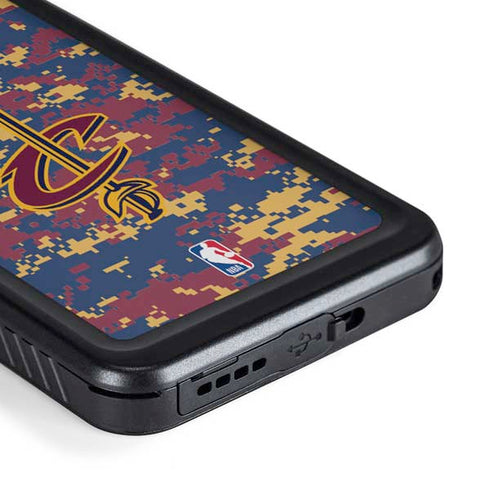 NBA Cleveland Cavaliers Digi Camo Galaxy S23 Waterproof Case