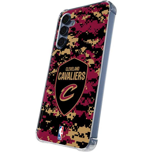 NBA Cleveland Cavaliers Digi Camo Galaxy S24 Clear Case