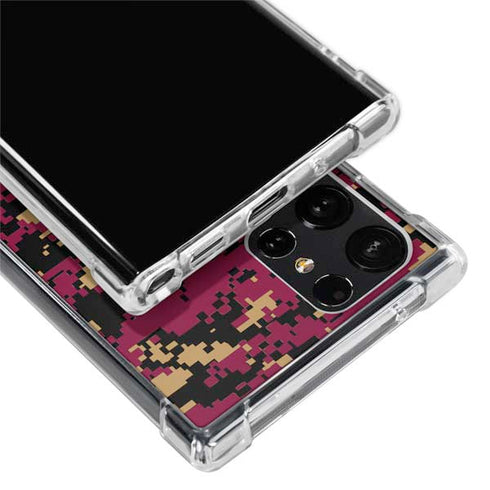 NBA Cleveland Cavaliers Digi Camo Galaxy S24 Ultra Clear Case