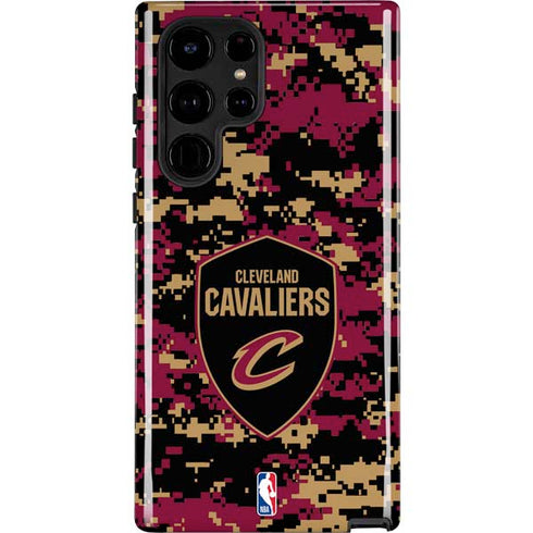 NBA Cleveland Cavaliers Digi Camo Galaxy S24 Ultra Impact Case