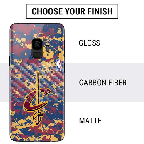 NBA Cleveland Cavaliers Digi Camo Galaxy S9 Skin