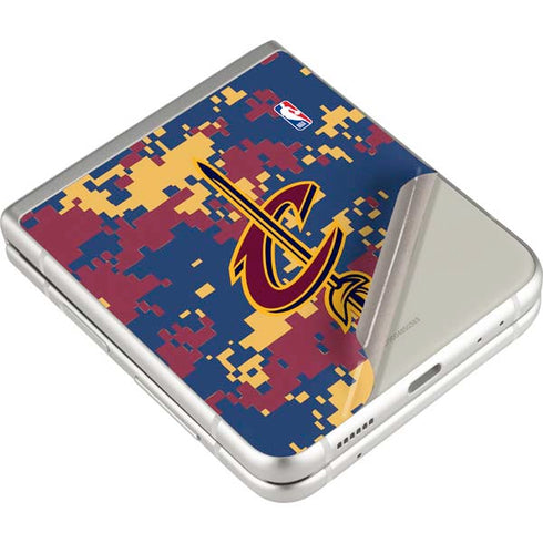 NBA Cleveland Cavaliers Digi Camo Galaxy Z Flip3 5G Skin