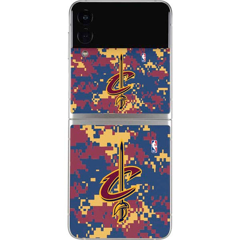 NBA Cleveland Cavaliers Digi Camo Galaxy Z Flip4 5G Skin