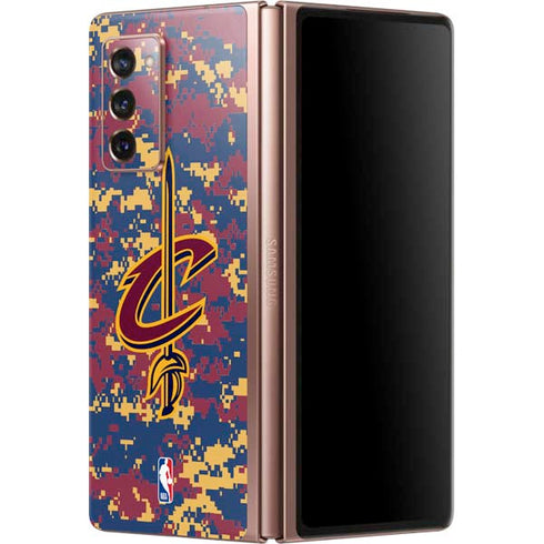 NBA Cleveland Cavaliers Digi Camo Galaxy Z Fold2 5G Skin