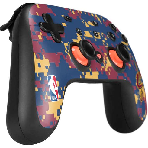 NBA Cleveland Cavaliers Digi Camo Google Stadia Controller Skin