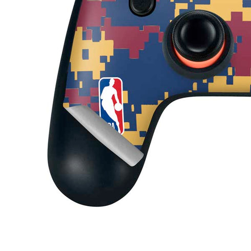 NBA Cleveland Cavaliers Digi Camo Google Stadia Controller Skin