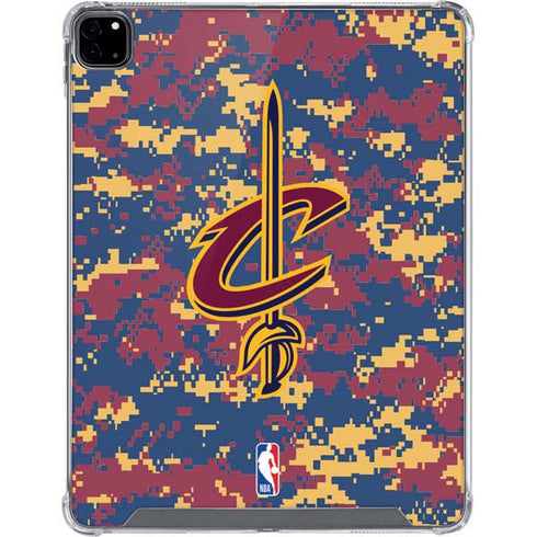 NBA Cleveland Cavaliers Digi Camo iPad Pro 12.9in (2020) Clear Case