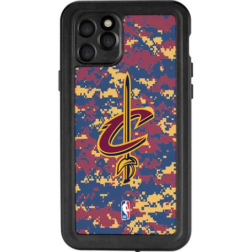 NBA Cleveland Cavaliers Digi Camo iPhone 11 Pro Waterproof Case