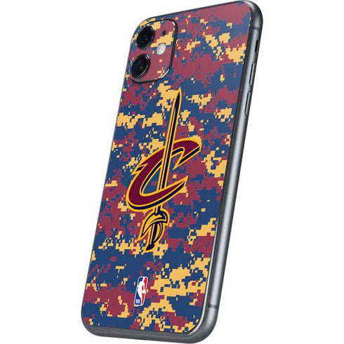 NBA Cleveland Cavaliers Digi Camo iPhone 11 Skin