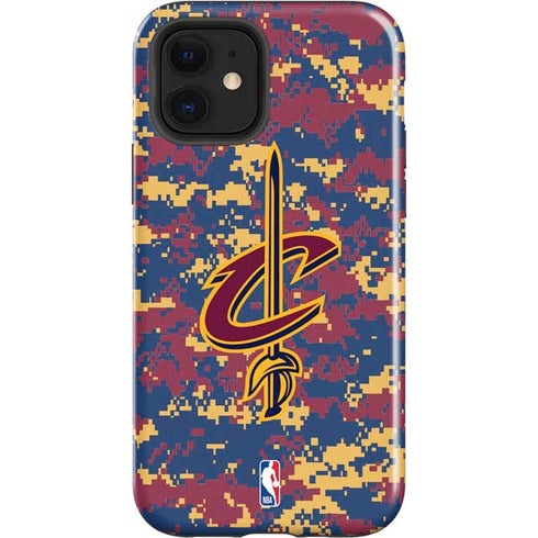 NBA Cleveland Cavaliers Digi Camo iPhone 12 Impact Case