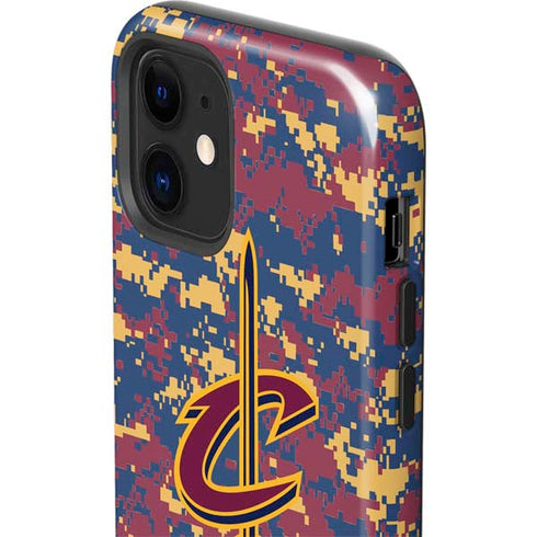 NBA Cleveland Cavaliers Digi Camo iPhone 12 Impact Case