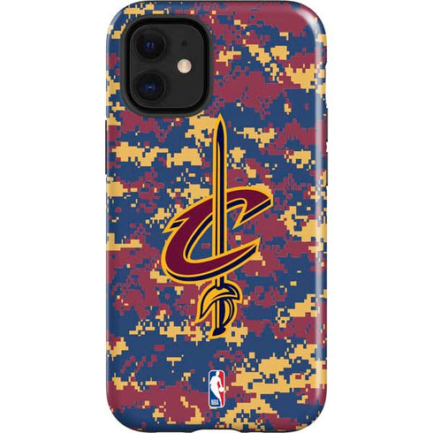 NBA Cleveland Cavaliers Digi Camo iPhone 12 Mini Impact Case