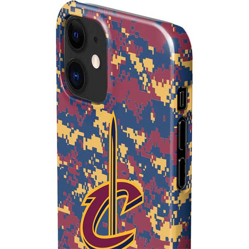 NBA Cleveland Cavaliers Digi Camo iPhone 12 Mini Lite Case